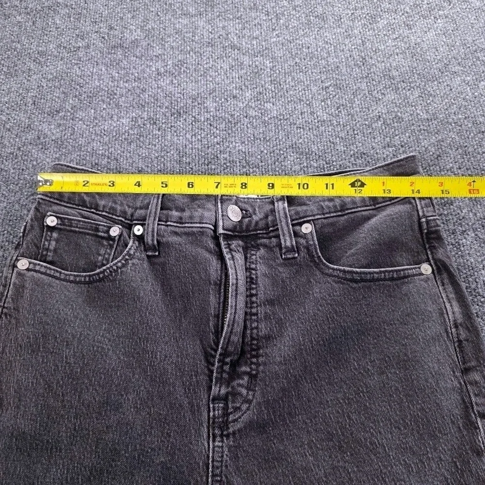 Madewell The Perfect Vintage Jean Womens 28 High Rise Straight Leg Washed Black